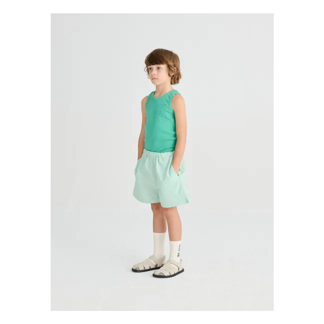 Short N°11 Rayé | Vert