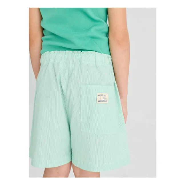 Short N°11 Rayé | Vert