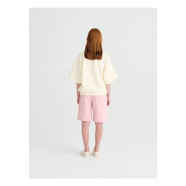 Sweatshirt Kurzarm N°13 Bio-Baumwolle | Cremefarben