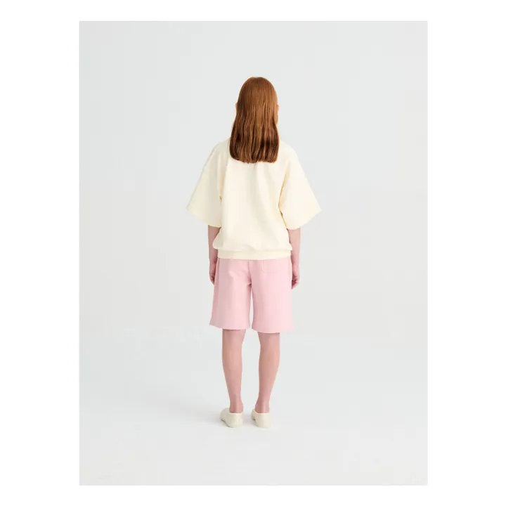 Sweat Manches Courtes N°13 Coton Bio | Crème- Image produit n°5