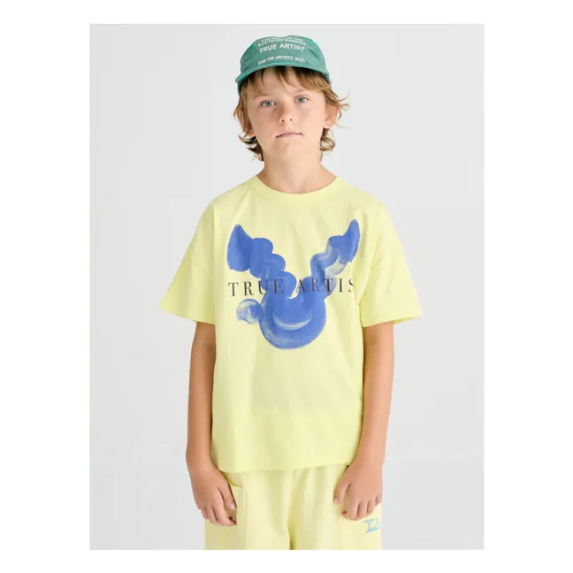 T-shirt N°1 Oiseau Coton Bio | Jaune