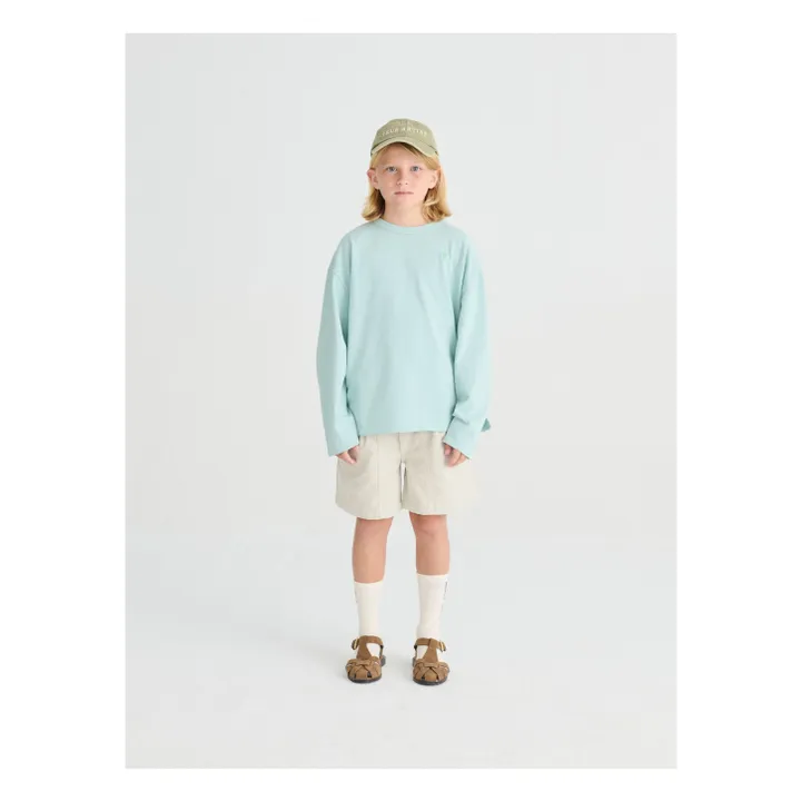 Camiseta N°2 Algodón orgánico | Azul Pálido- Imagen del producto n°5