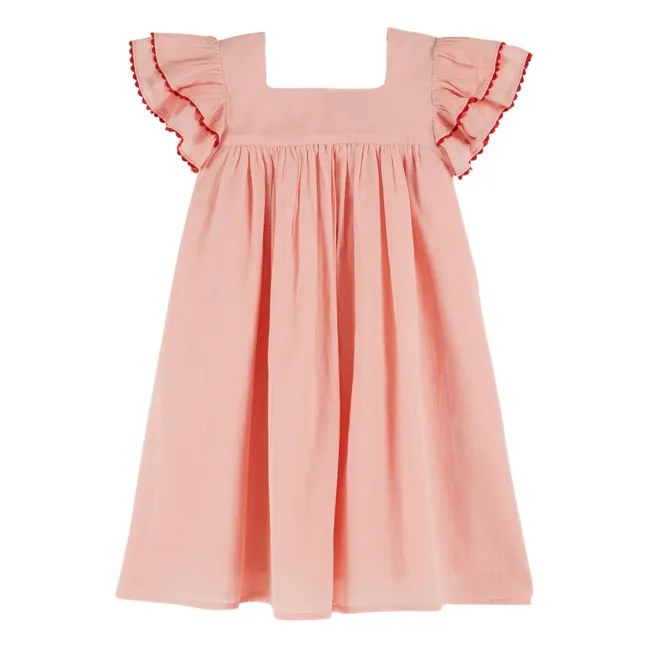 Vestido de volantes | Rosa Pálido