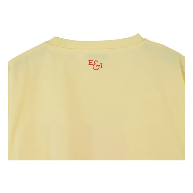 T-shirt Pomme Coton Bio | Jaune pâle