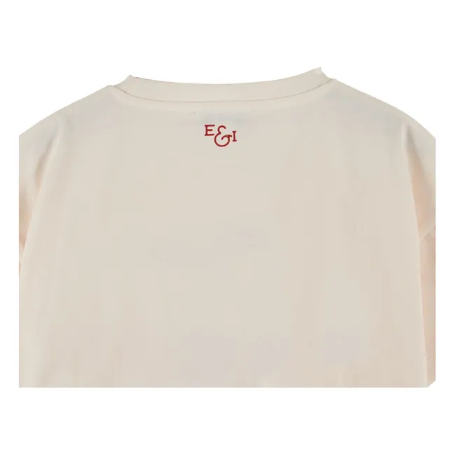 T-shirt Cerises Coton Bio | Crème