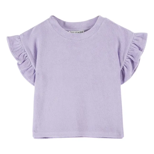 Camiseta Terry Ruffle | Malva