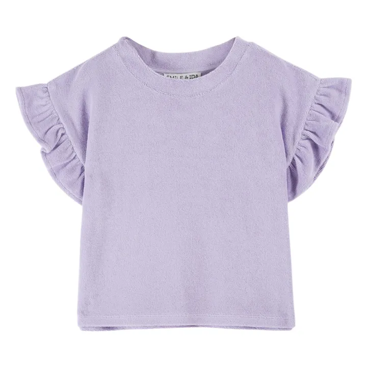 Camiseta Terry Ruffle | Malva- Imagen del producto n°0