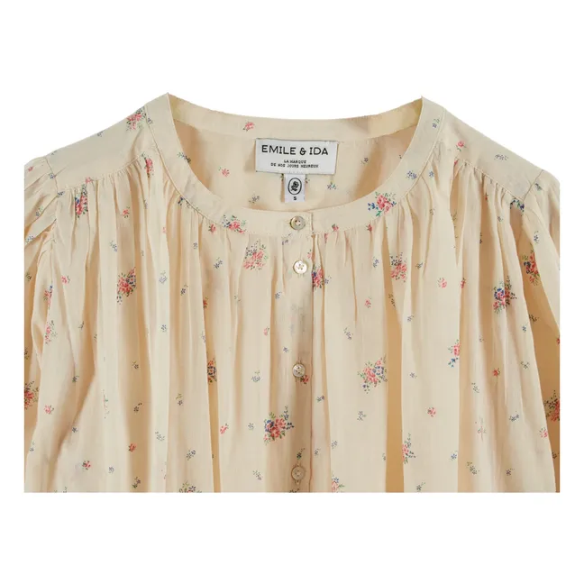 Blusa Dounia de algodón orgánico | Crema