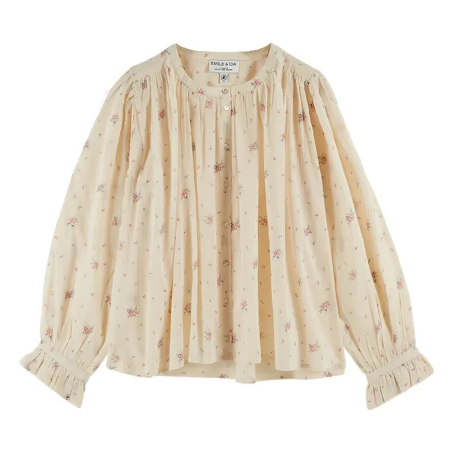 Blusa Dounia de algodón orgánico | Crema