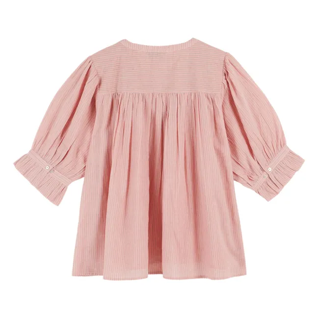 Khadi Cotton Blouse | Pink