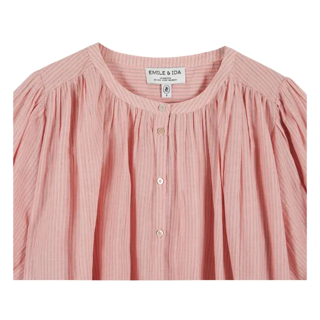Khadi Cotton Blouse | Pink