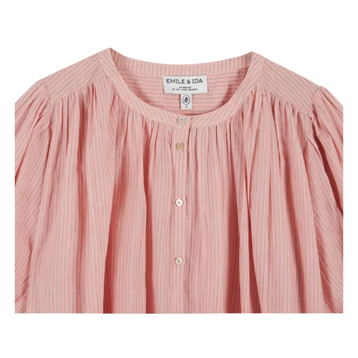 Blusa de algodón Khadi | Rosa- Imagen del producto n°3