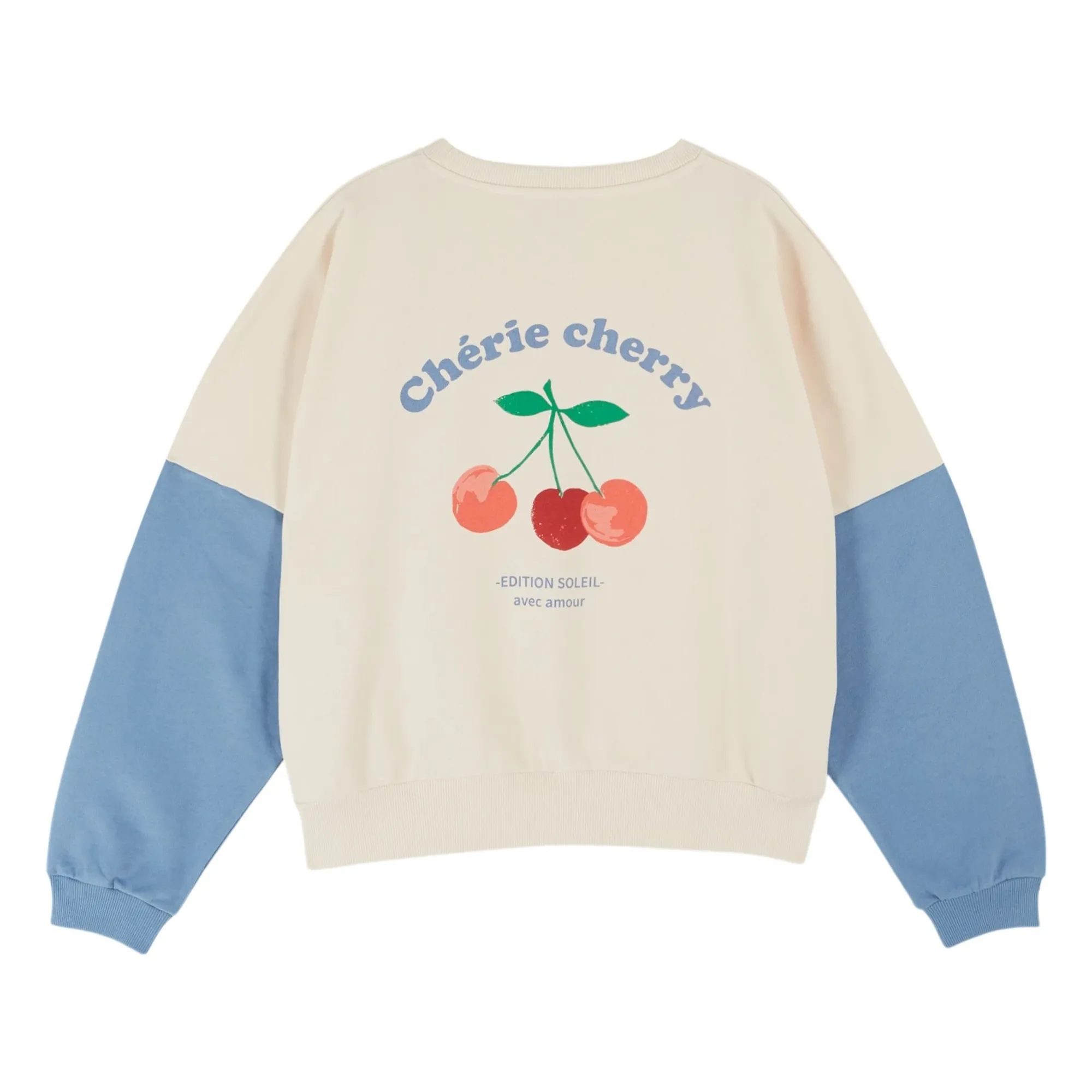 Emile Et Ida Cream Organic Cotton Printed Sweatshirt