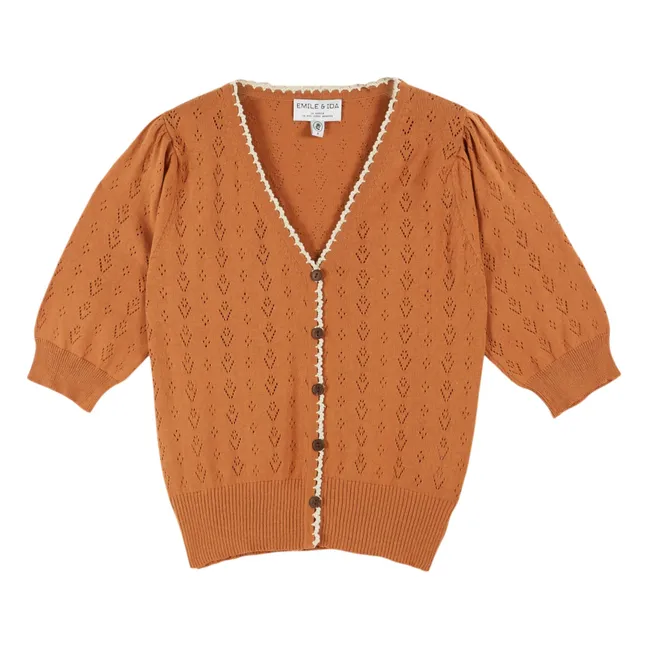 Chaqueta calada de algodón orgánico | Cannelle