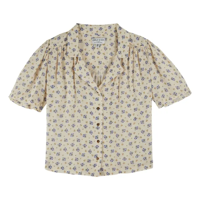 Blusa estampada | Azul
