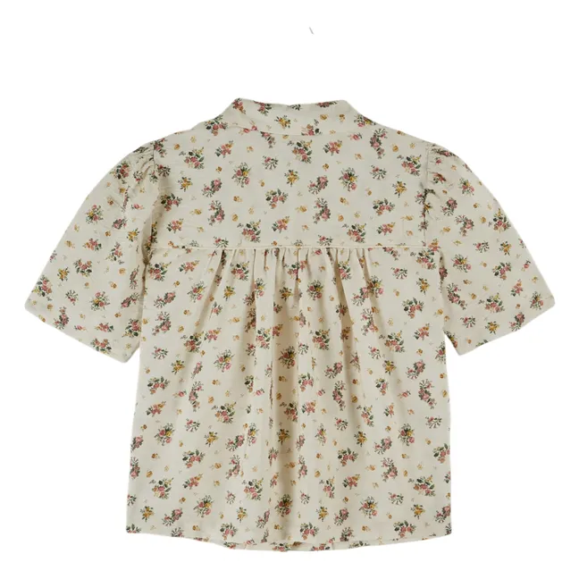 Cotton Printed Shirt | Cream