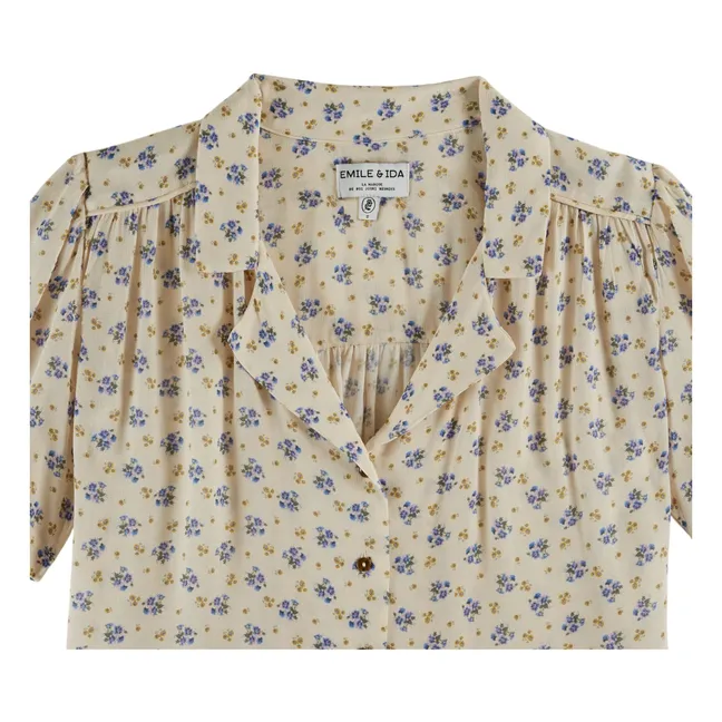 Blusa estampada | Azul