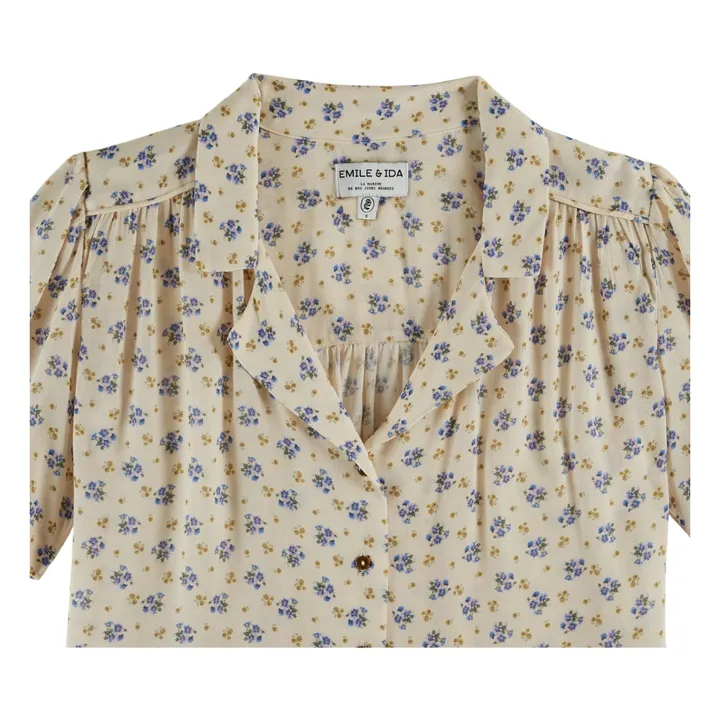 Blusa estampada | Azul- Imagen del producto n°3