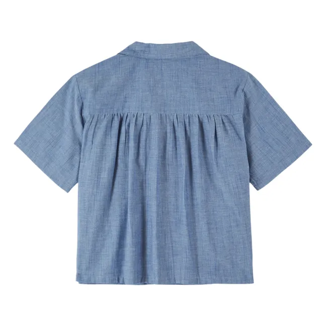 Hemd Chambray Baumwolle | Blau