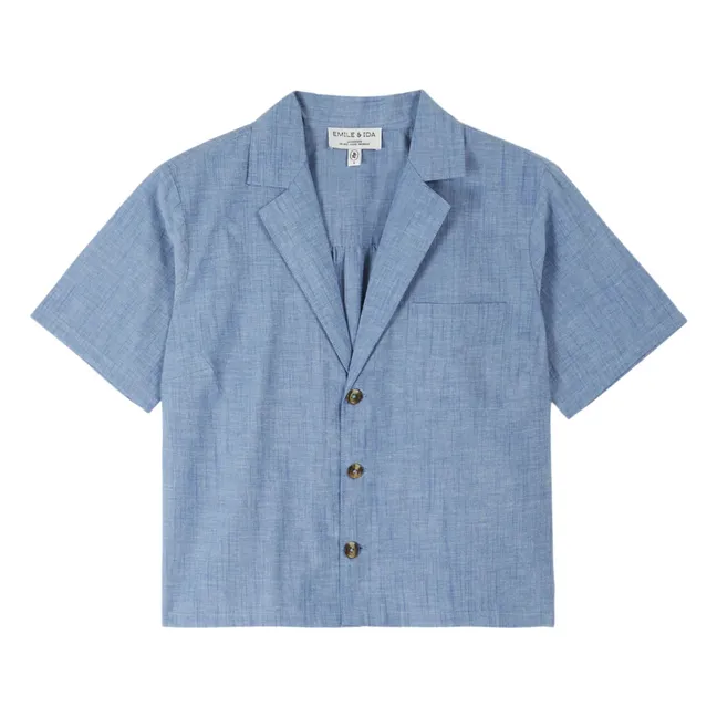 Hemd Chambray Baumwolle | Blau