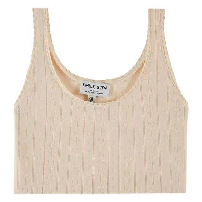 Débardeur Modal Coton | Crème