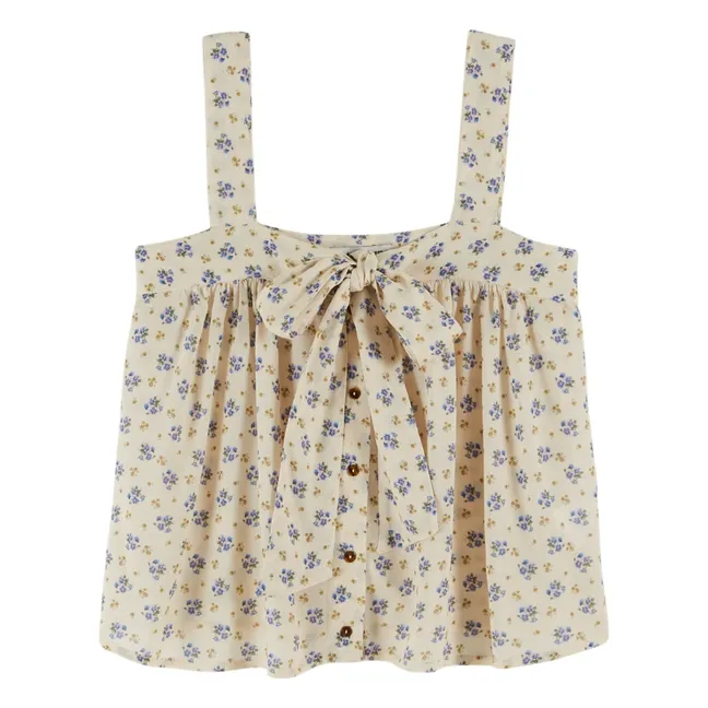 Top de corbata | Crema