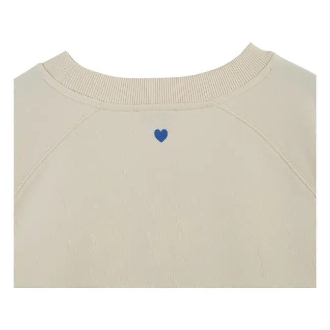 Sweat Message Coton Bio | Crème