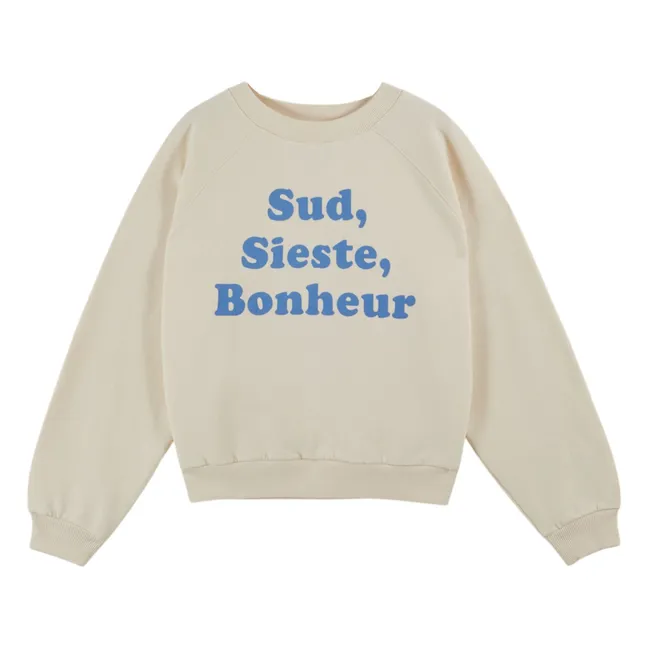 Sweat Message Coton Bio | Crème