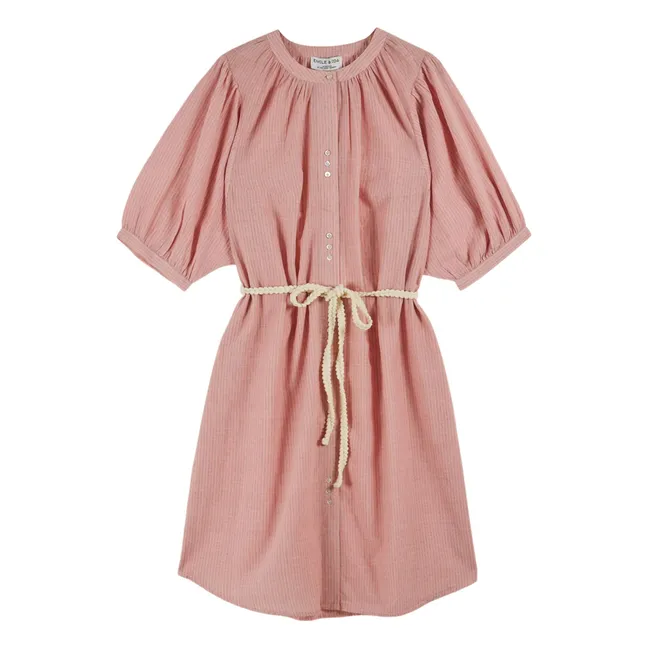 Vestido de algodón Kadhi | Rosa