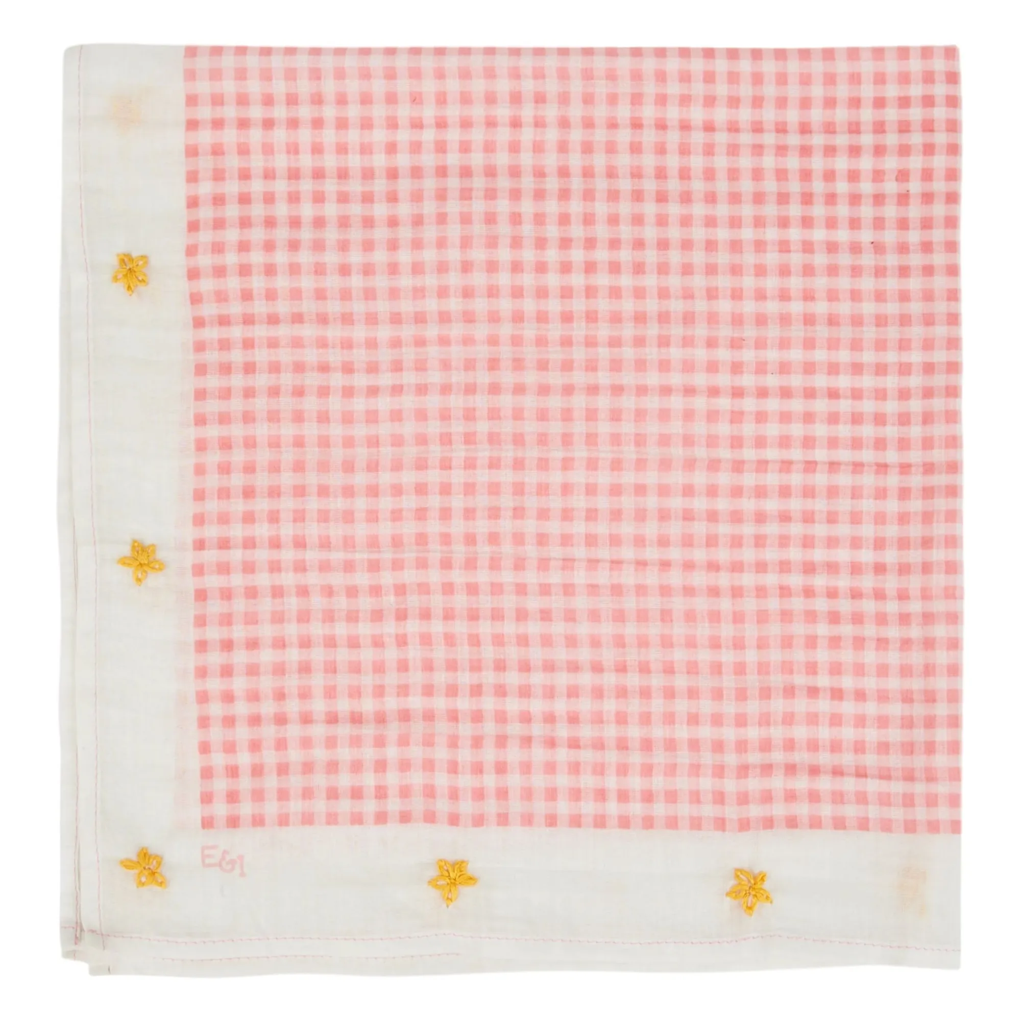 Emile Et Ida Pink Vichy Scarf