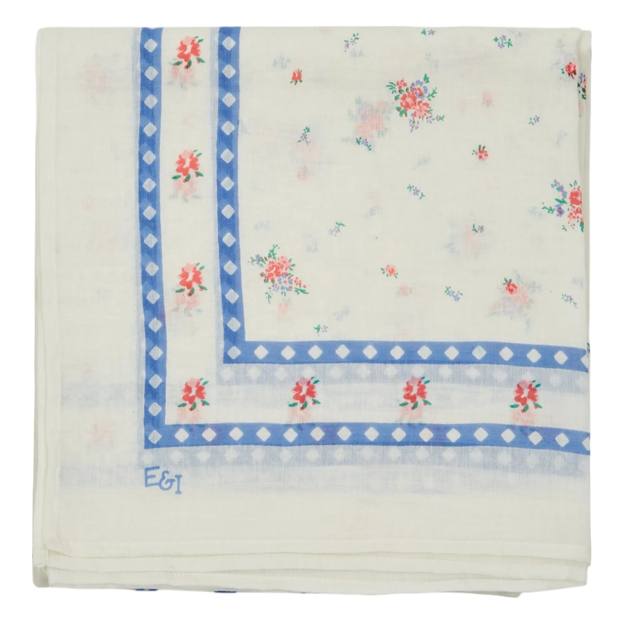 Emile Et Ida Cream Flowered Scarf
