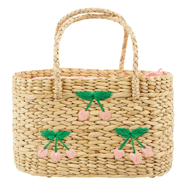 Cherry Wicker Basket | Natural