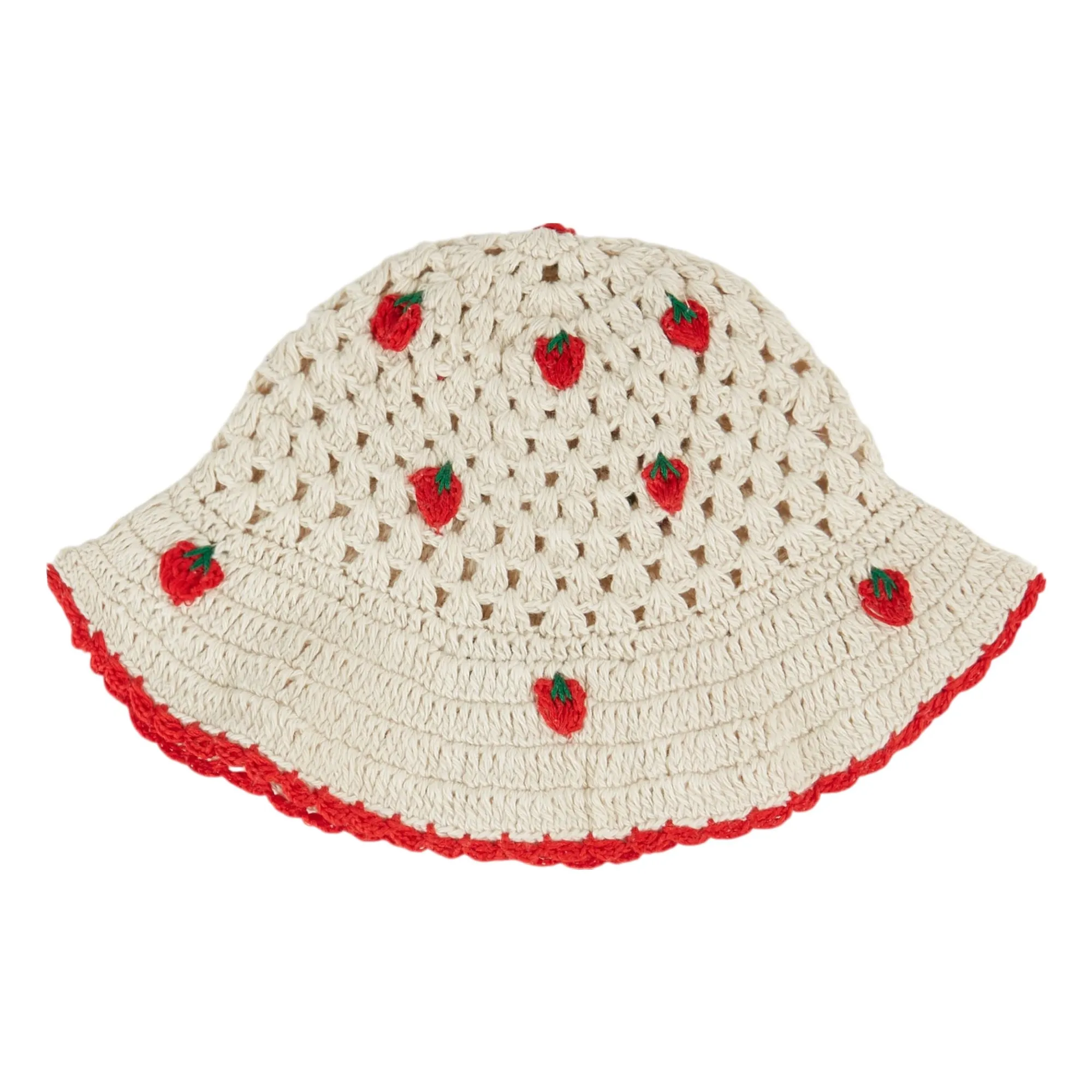Emile Et Ida Cream Bob Crochet Strawberries