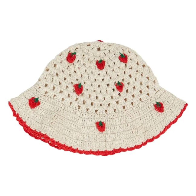 Bob Crochet Fraises | Crème