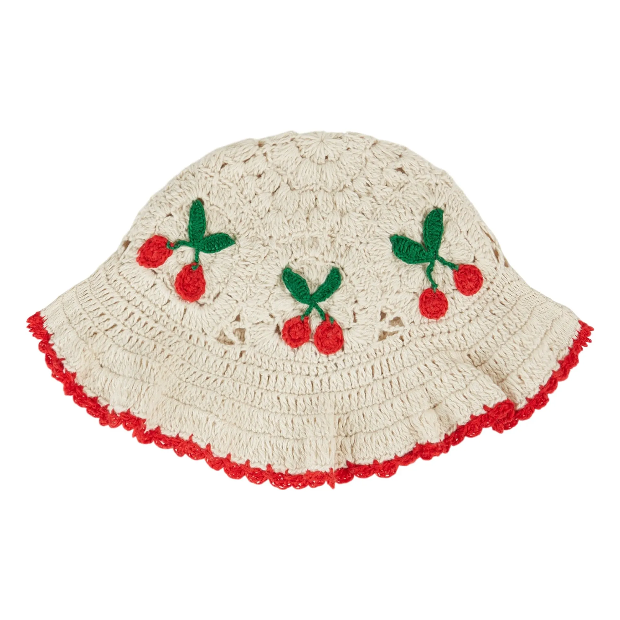 Emile Et Ida Cream Bob Crochet Cherries