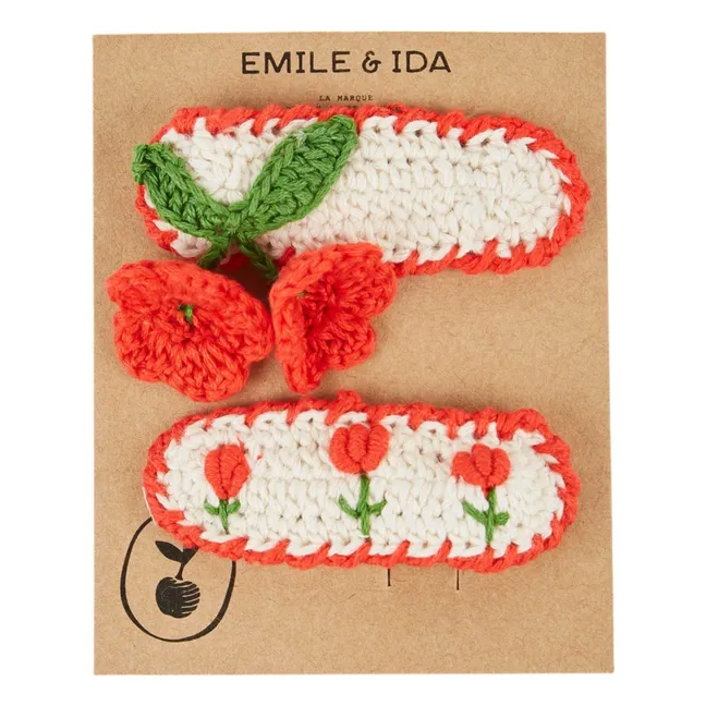 Barrette Tulipes | Rouge