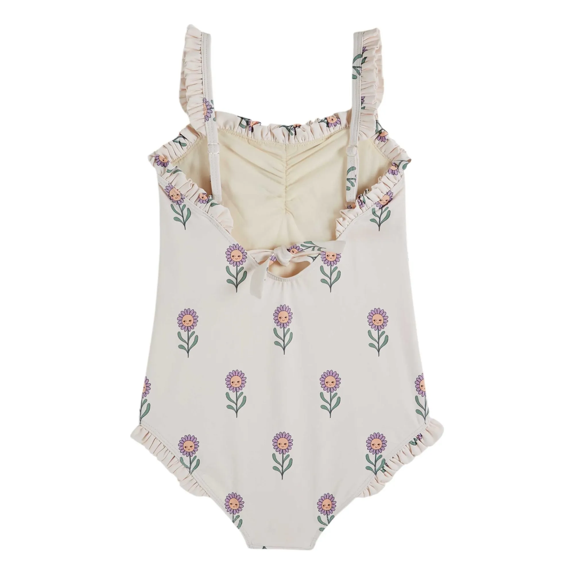 Maillot de Bain Fleuri | Crème- Image produit n°1