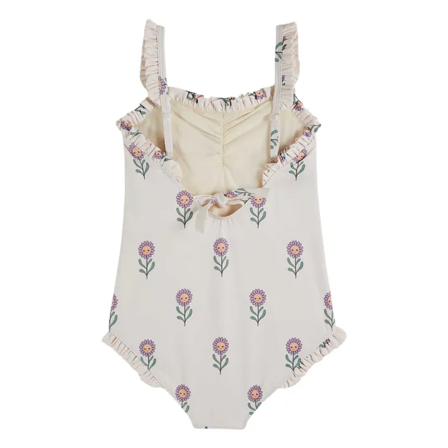 Bañador floral | Crema