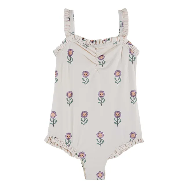 Bañador floral | Crema