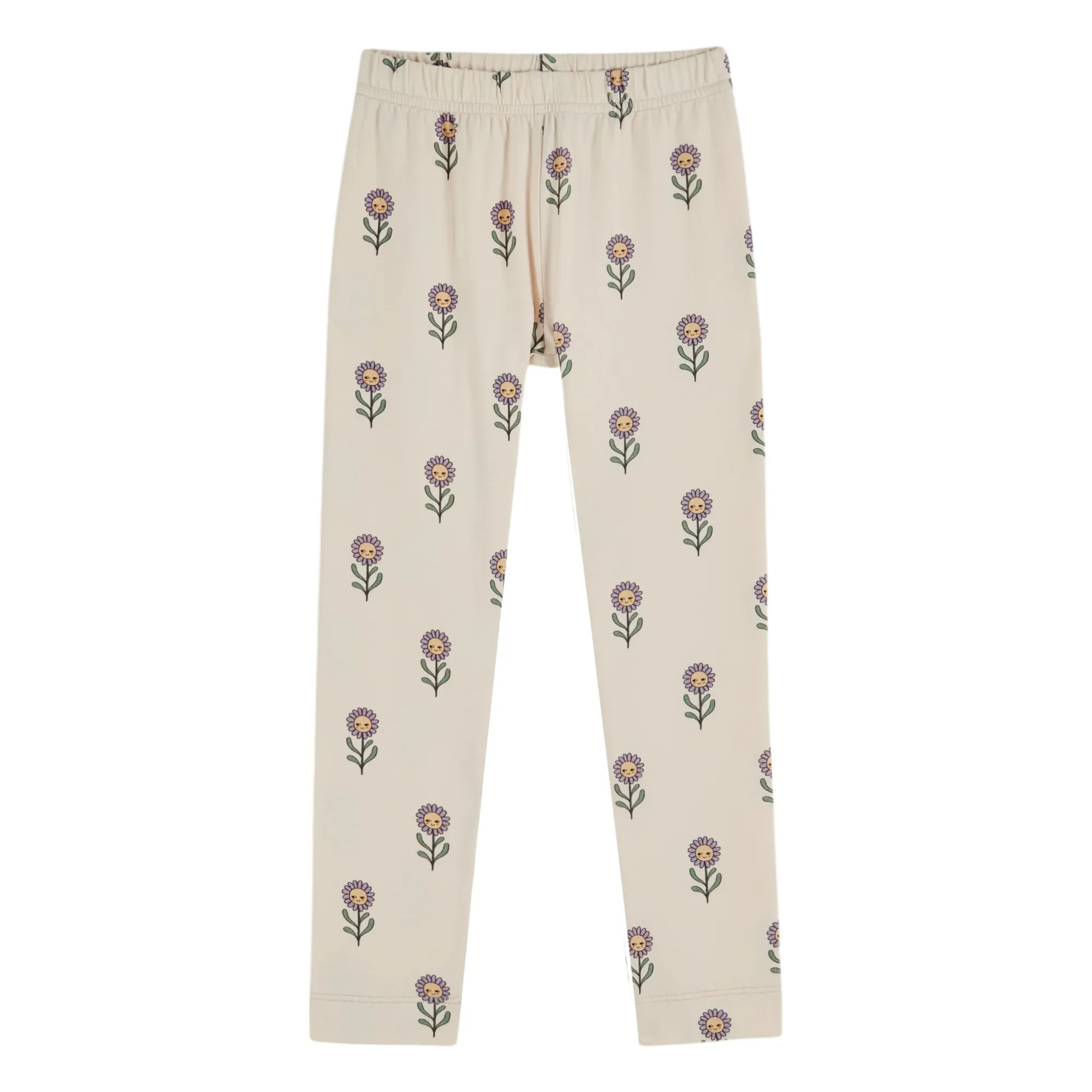 Emile Et Ida Cream Organic Cotton Legging