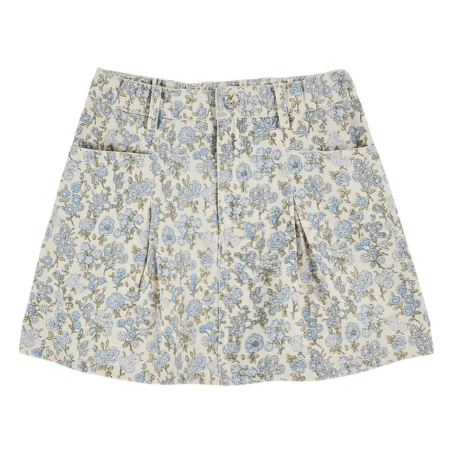 Falda floral | Crema
