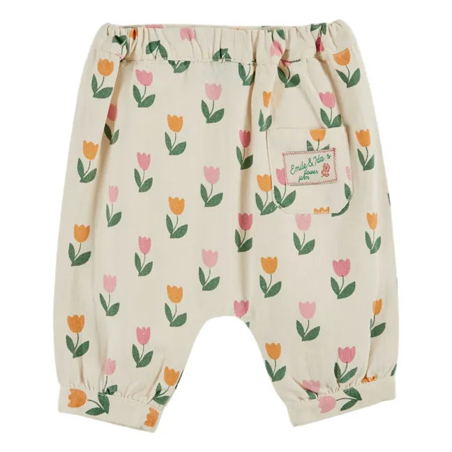 Pantalones Tulip Harem | Crema