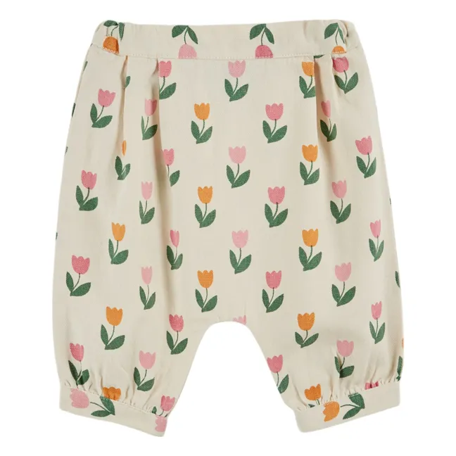 Pantalon Sarouel Tulipes | Crème