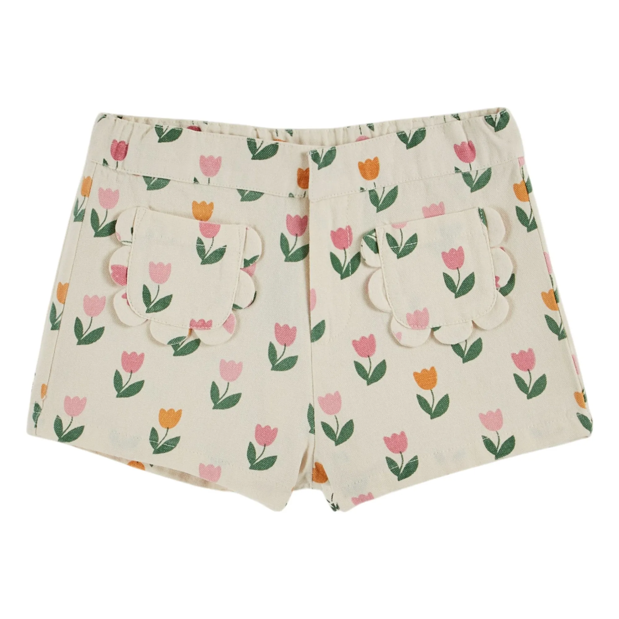 Emile Et Ida Cream Tulip Shorts