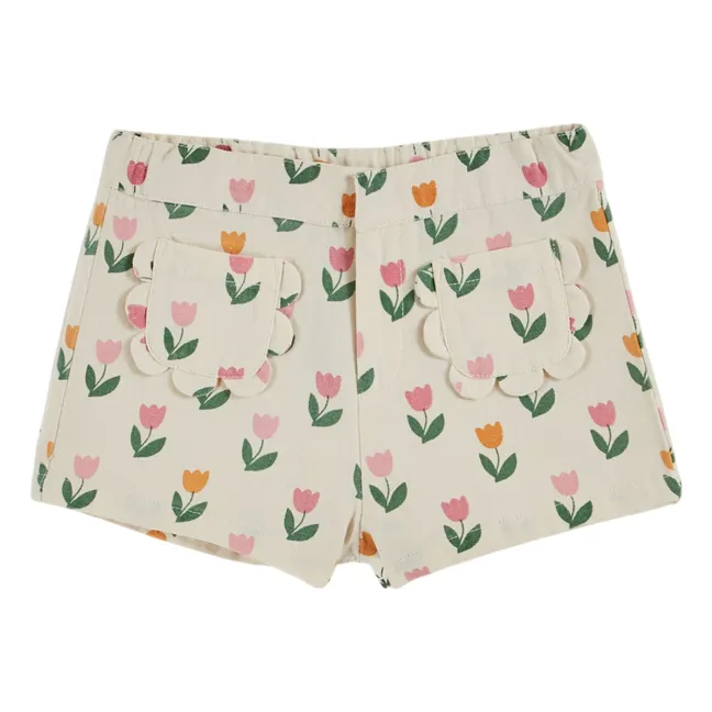 Pantalones cortos Tulipán | Crema