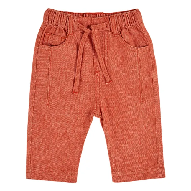 Pantalones con cordón | Rojo