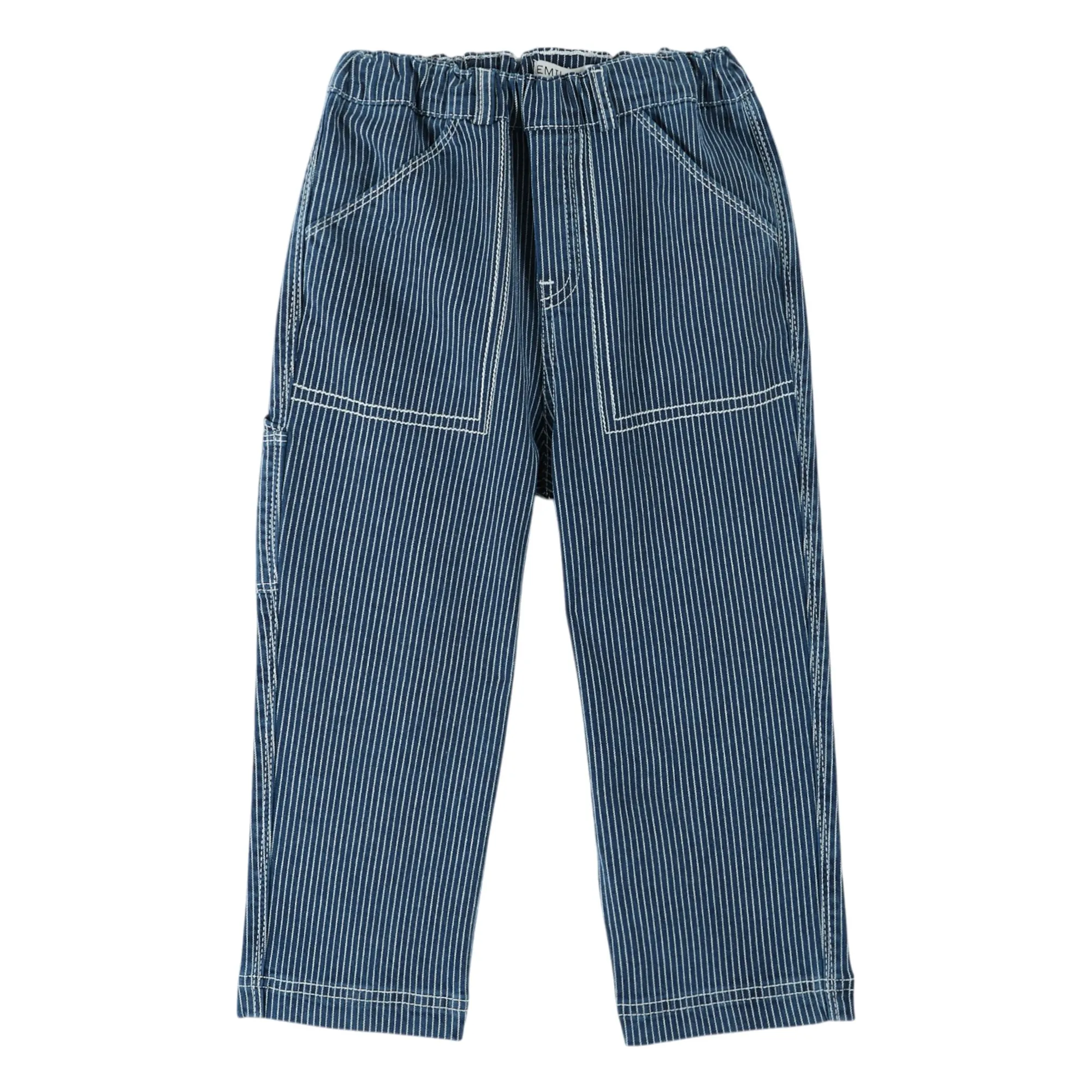 Emile Et Ida Blue Jean Rayé Linen