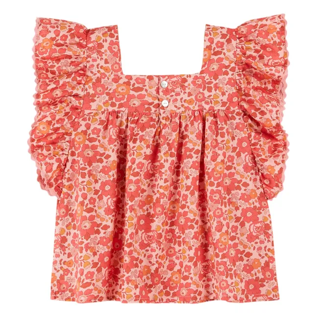 Blusa con volantes Liberty | Coral
