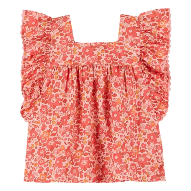 Blusa con volantes Liberty | Coral