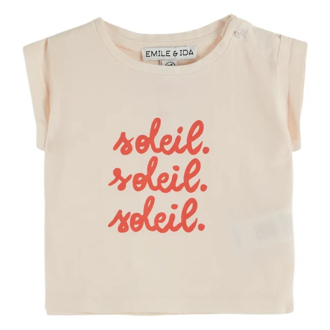 Soleil organic cotton T-shirt | Cream